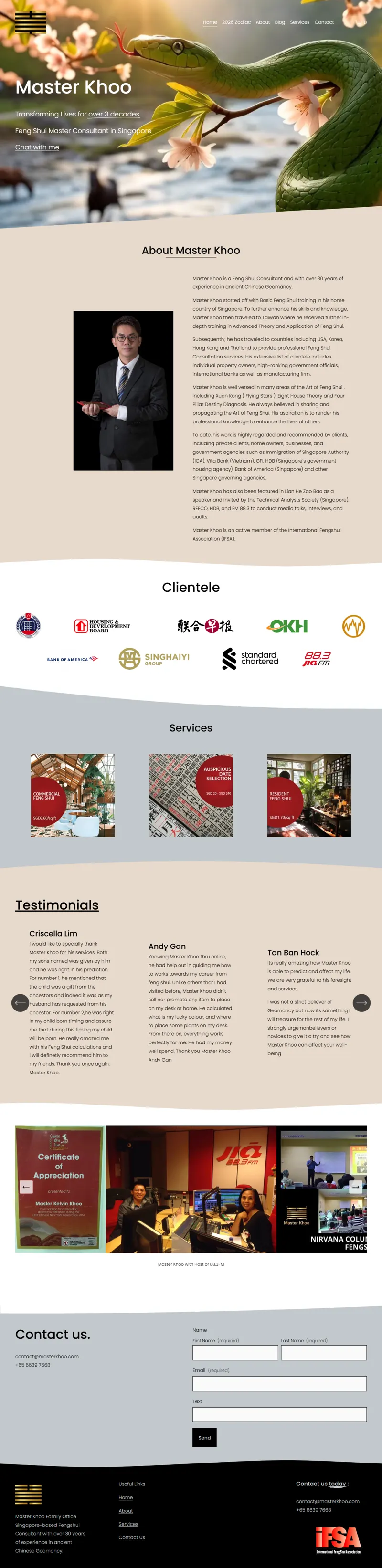 Master Khoo Fengshui Consultancy - SG Fengshui Master 網頁長截圖