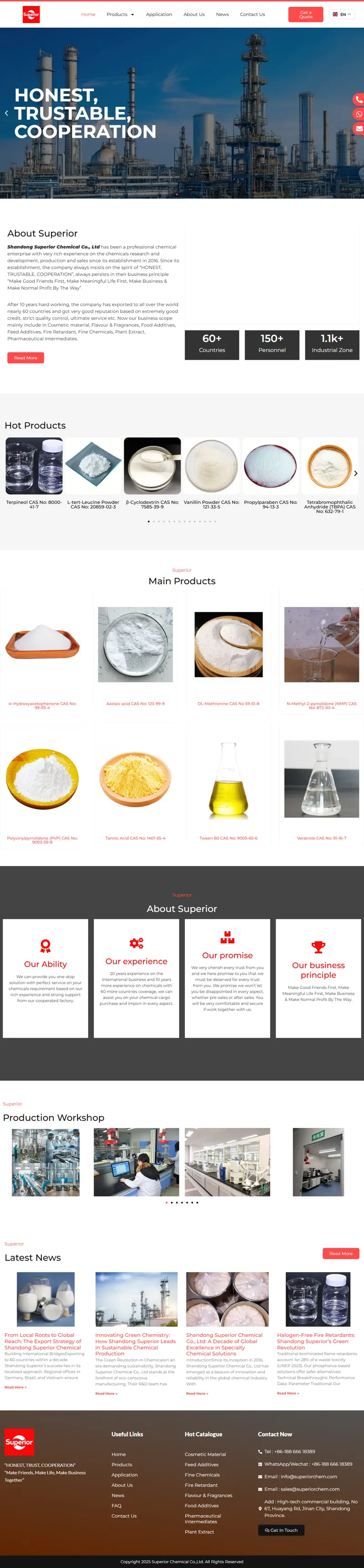 Superior - China Chemical Factory Direct Sales 網頁長截圖
