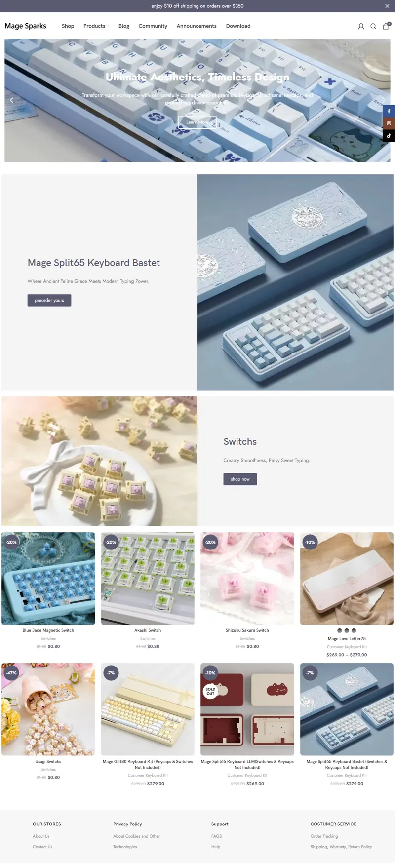 magesparks.com 網頁長截圖
