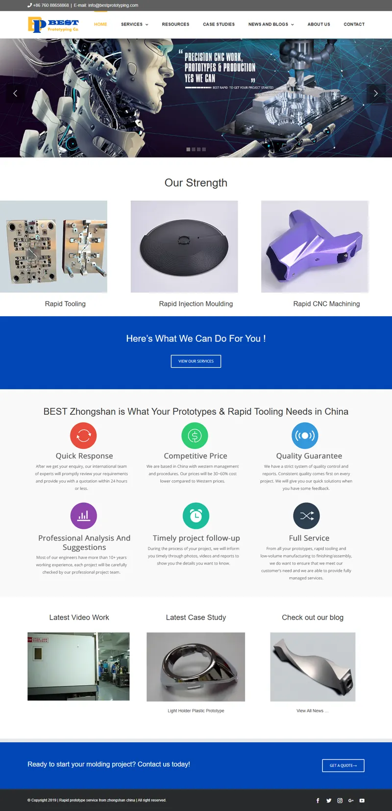 Rapid prototype service from zhongshan china 網頁長截圖