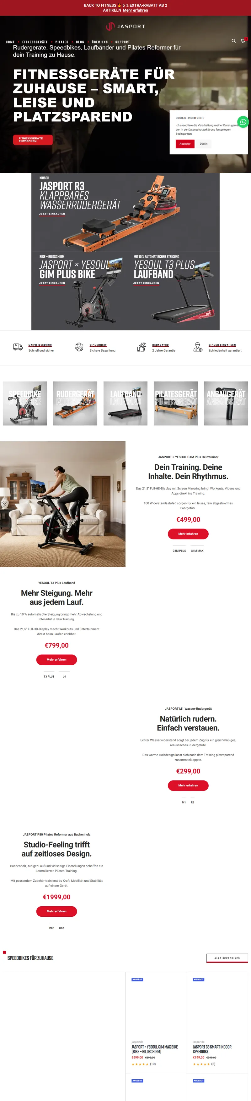 Beste Fitnessgeräte Für Zuhause - JASPORT – jasport 網頁長截圖