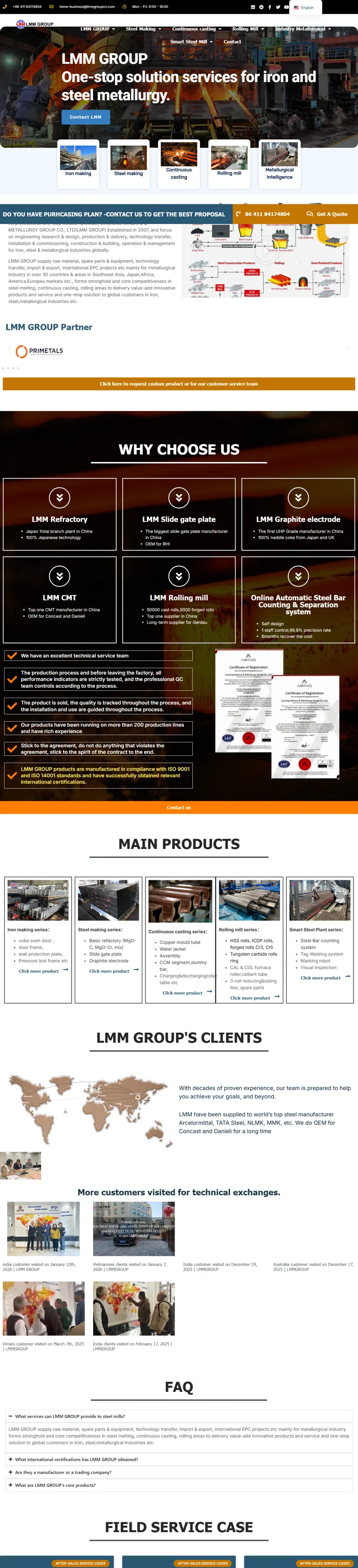 steel metallurgy solution service 網頁長截圖