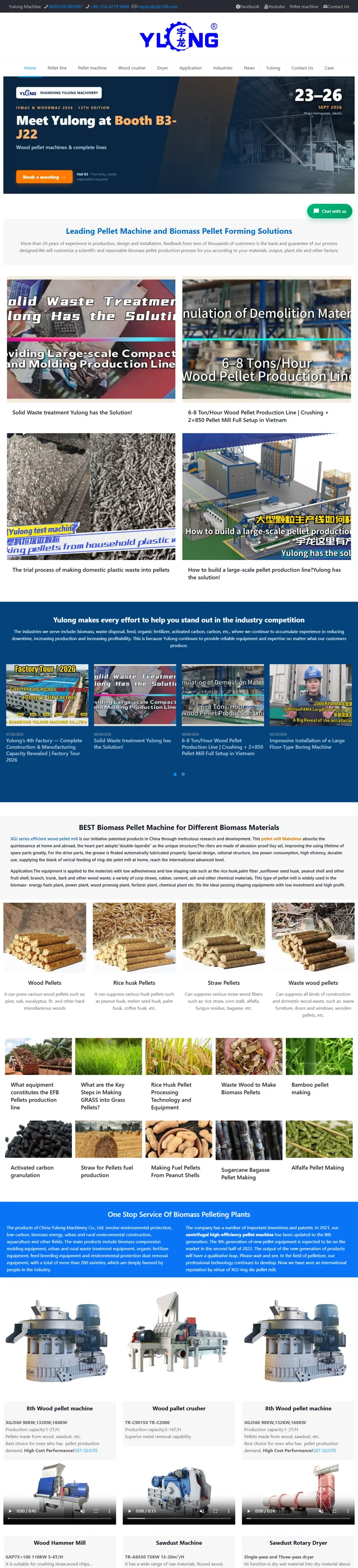 Pellet Machine Manufacturer | Wood Pellets Line Supplier China 網頁長截圖