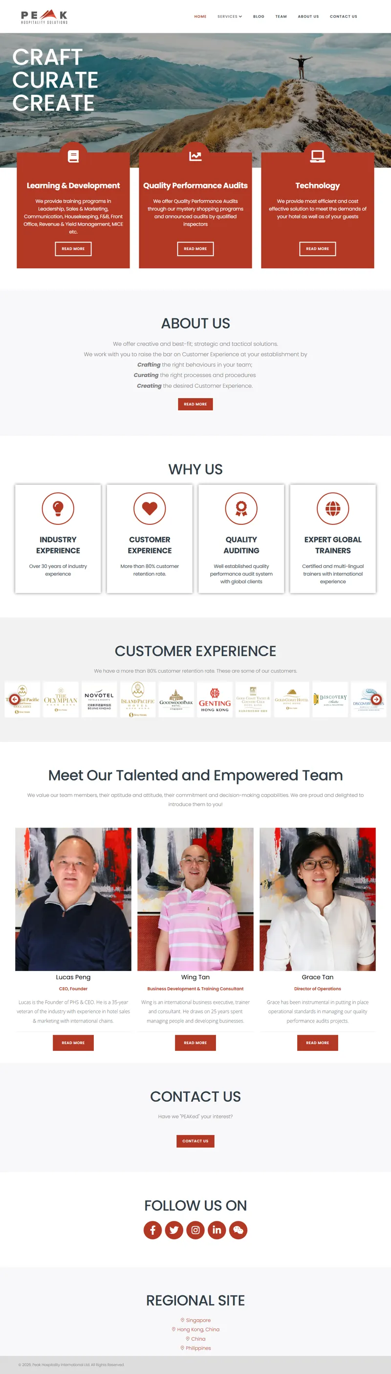 Peak Hospitality International Ltd 網頁長截圖