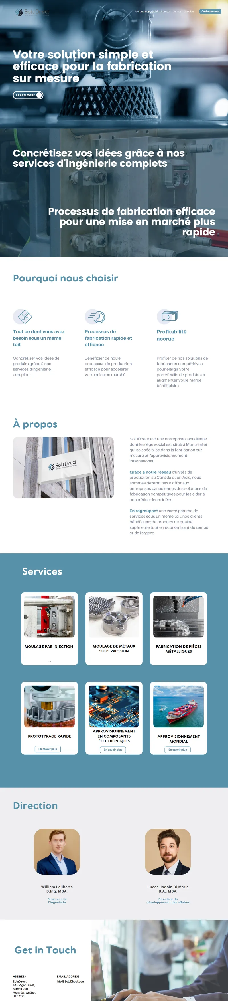 Soludirect 網頁長截圖